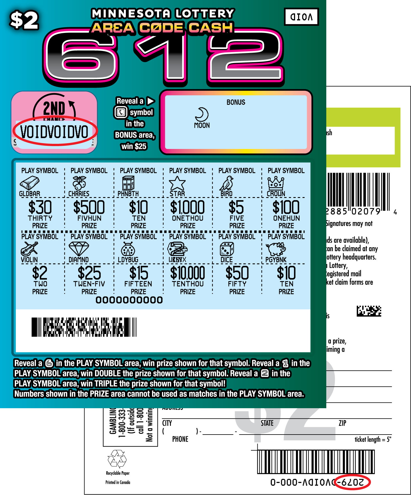 Area Code Cash Uncovered Ticket