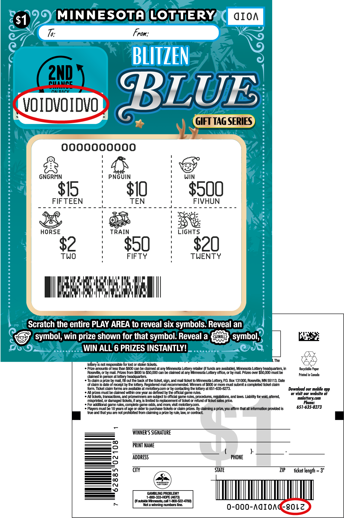Gift Tag Series Uncovered Ticket