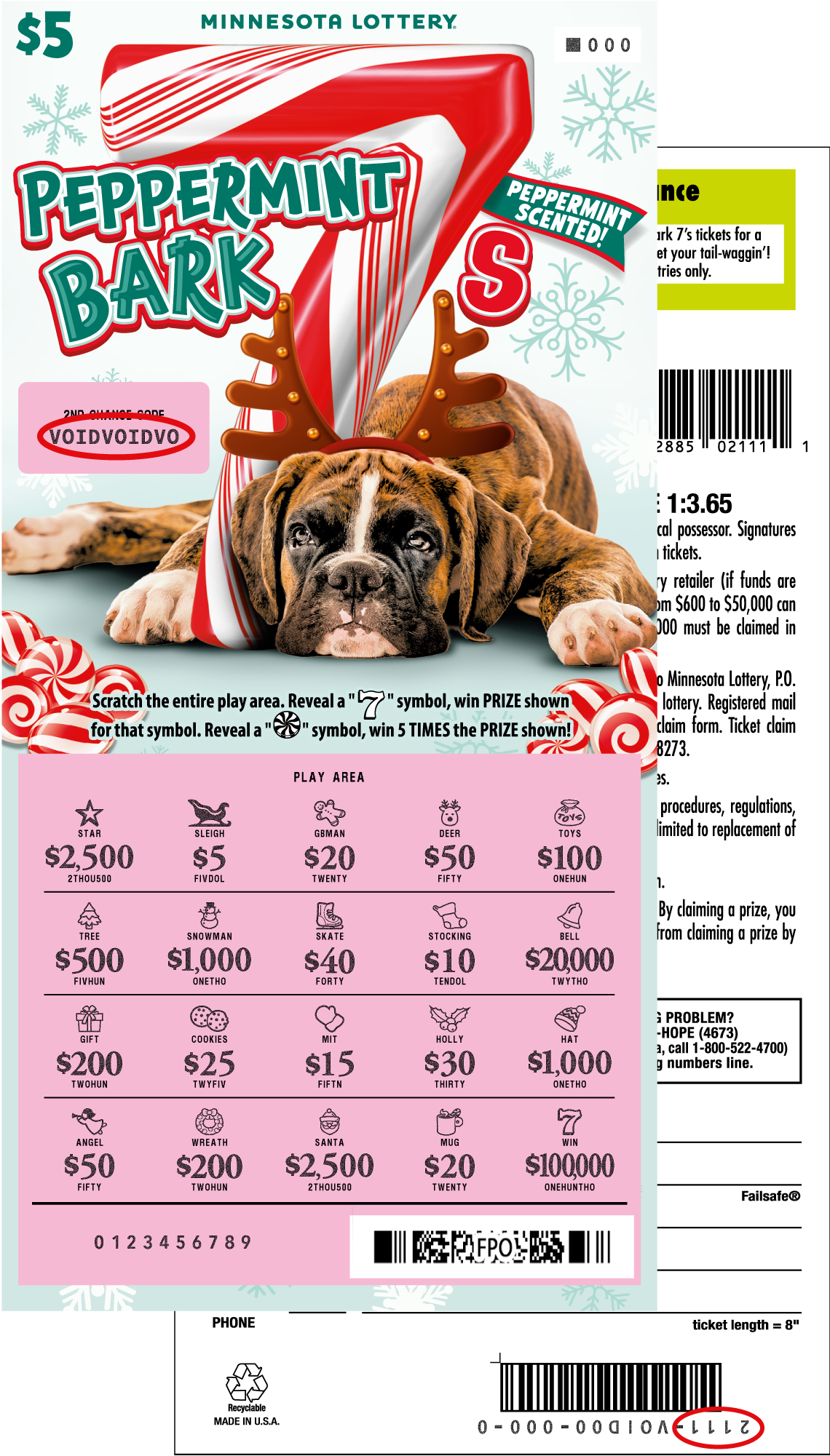 Peppermint Bark 7s Uncovered Ticket