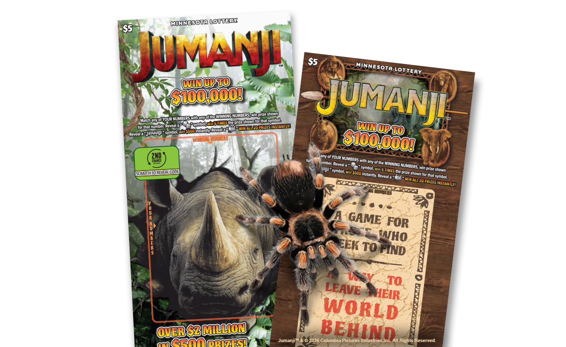 Jumanji Scratch Tickets