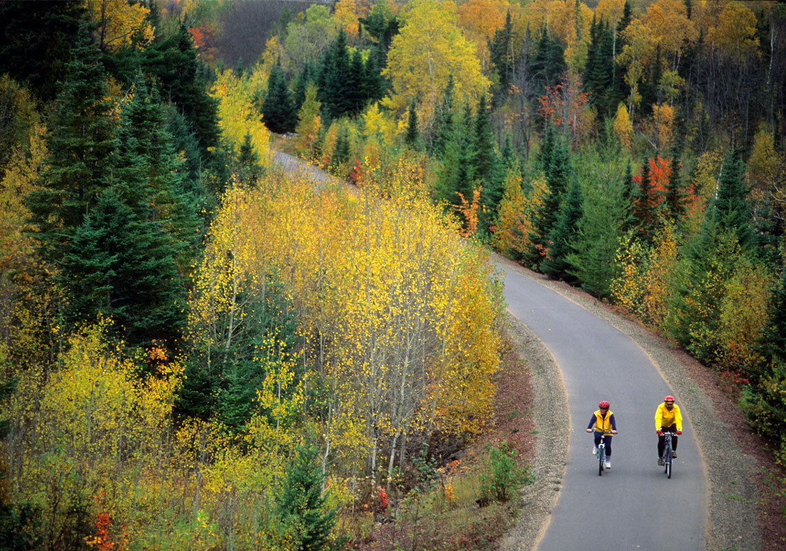 bikers on trail