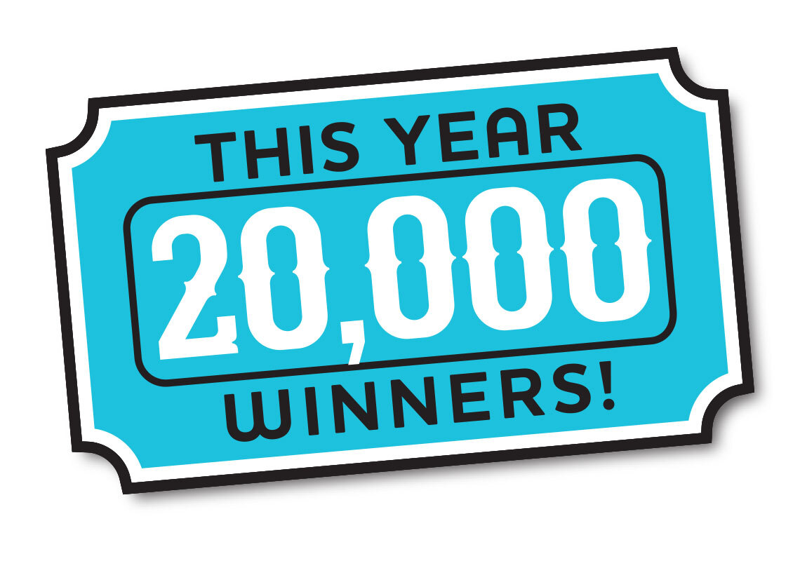 20,000 Raffle winners