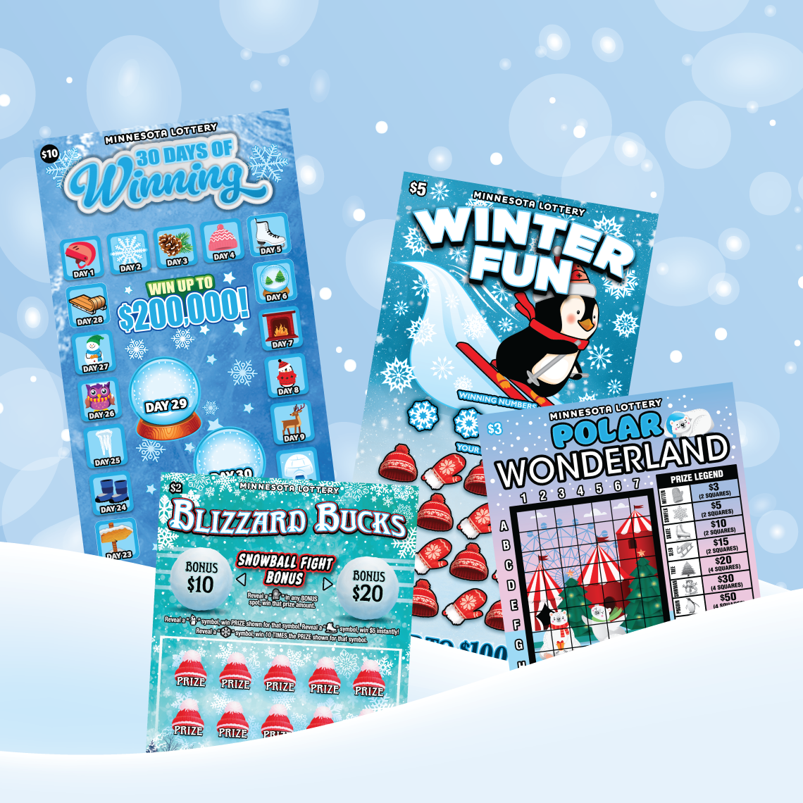Winter Scratch Tickets