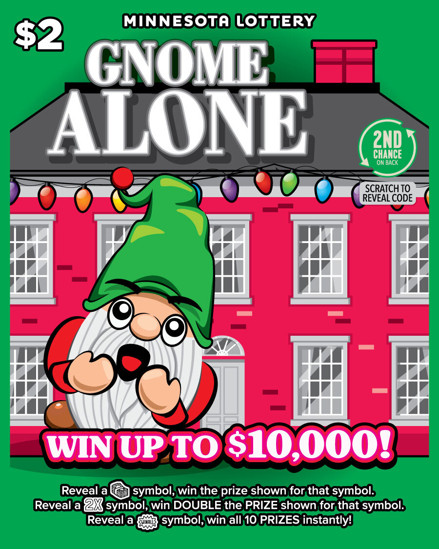Gnome Alone Scratch Full Ticket