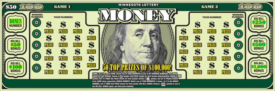 Money Scratch Game Full Ticket Image