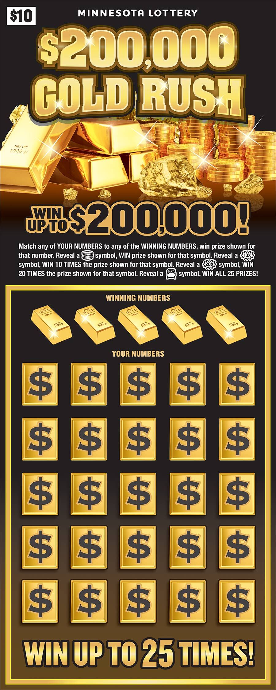 $200,000 Gold Rush Full Ticket