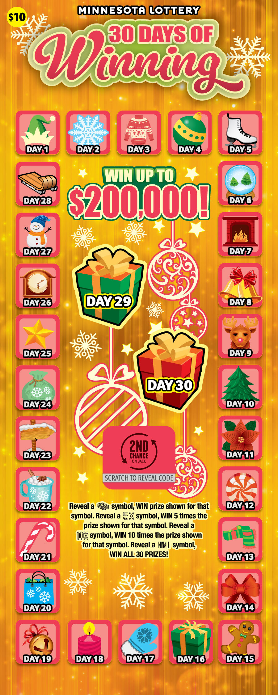 30 Days of Winning Full Ticket Image