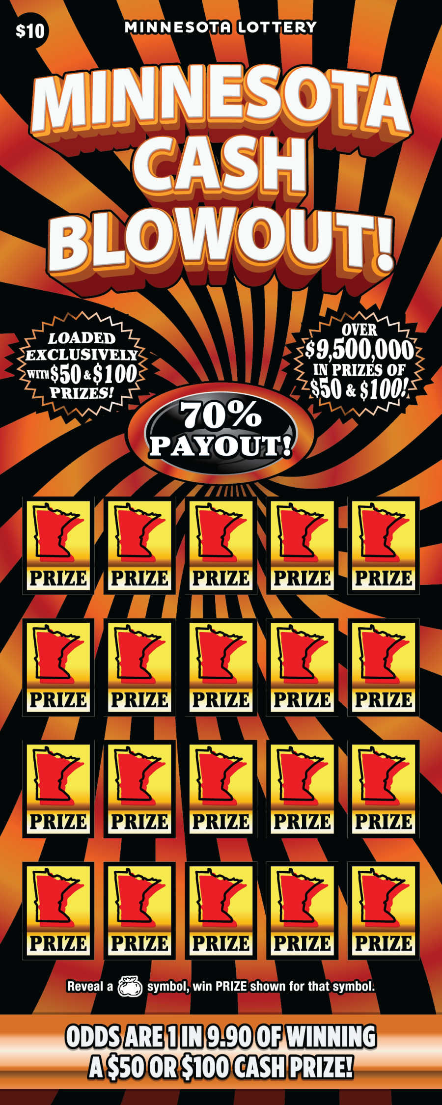 Minnesota Cash Blowout Full Ticket Image