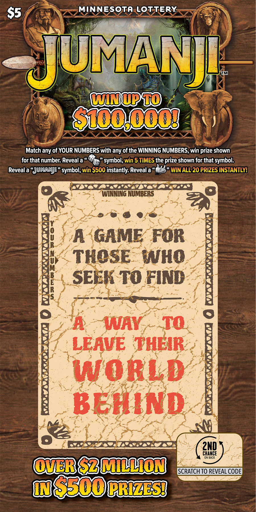 Jumanji full ticket image
