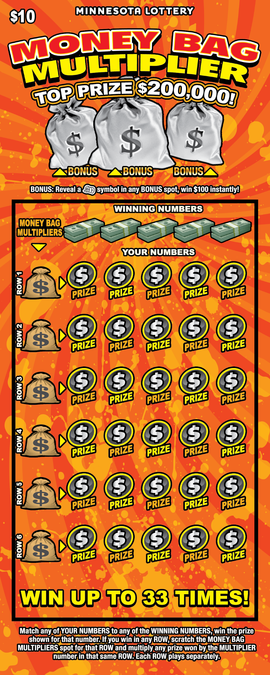 Money Bag Multiplier full ticket image