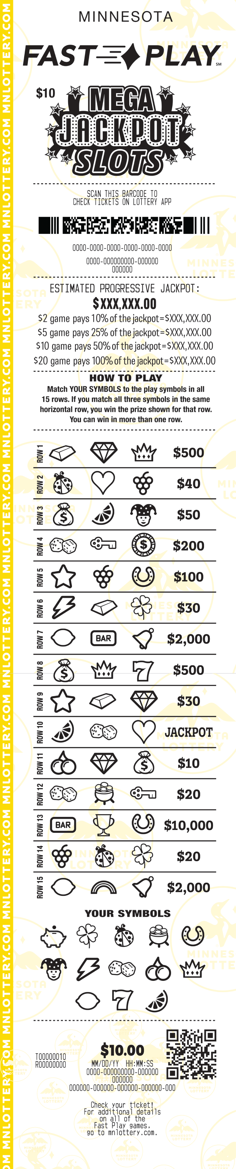 Fast Play Mega Jackpot Slots Full Ticket