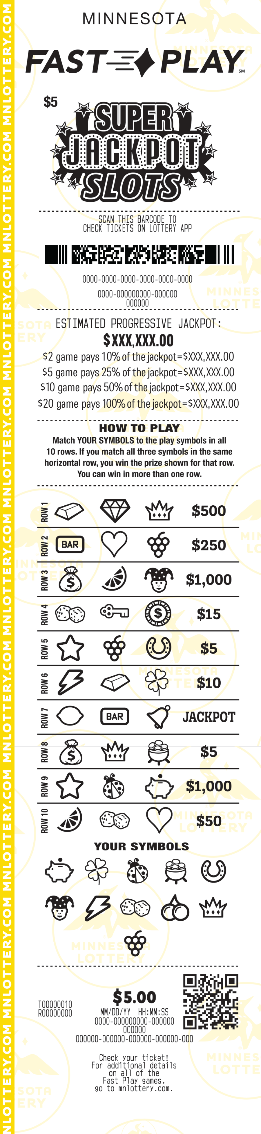 Fast Play Super Jackpot Slots Full Ticket