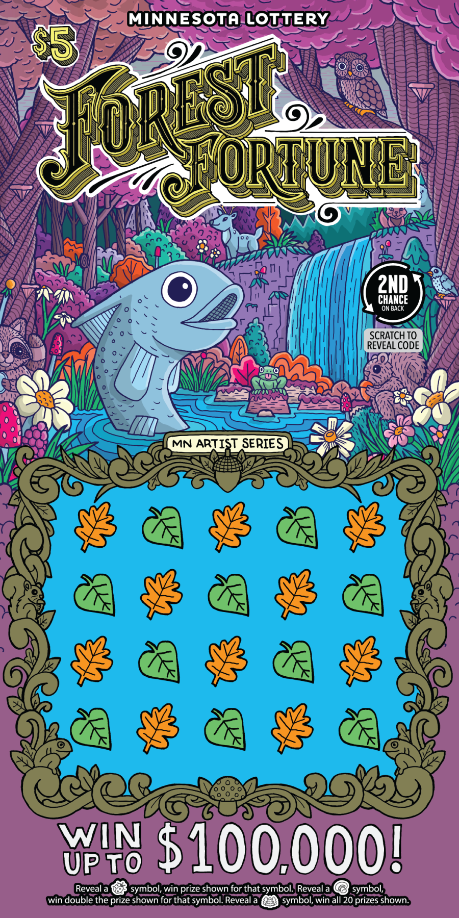 Forest Fortune "Fish" Full Ticket