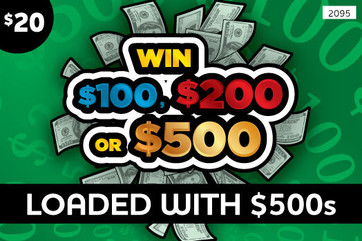 Win $100, $200 or $500 Scratch Game Ticket Mini