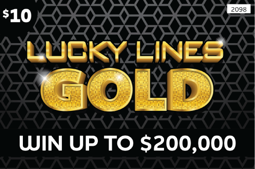 Lucky Lines Gold Scratch Game Ticket Mini