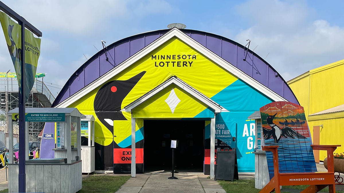 Minnesota Lottery State Fair Booth 2025