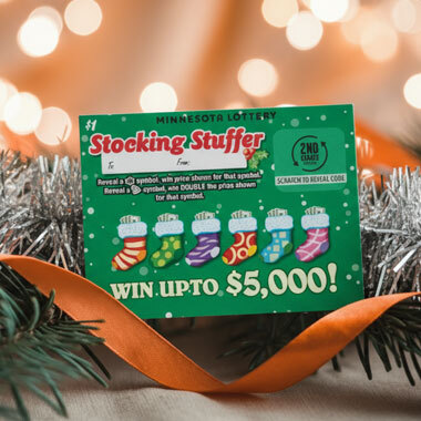 Stocking Stuffer with Garland and Ribbon