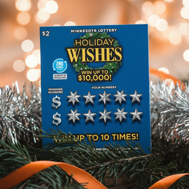 Holiday Wishes with Garland and Ribbon