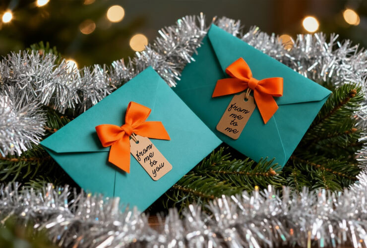 Holiday Cards with Gift Tags