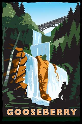Gooseberry Falls illustration