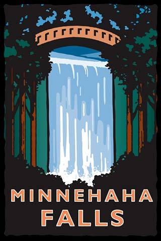 Minnehaha Falls illustration