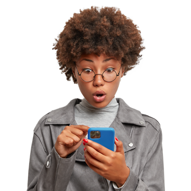 Women looking at cell phone