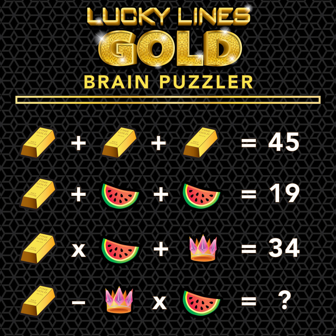 Lucky Lines Gold Brain Puzzler