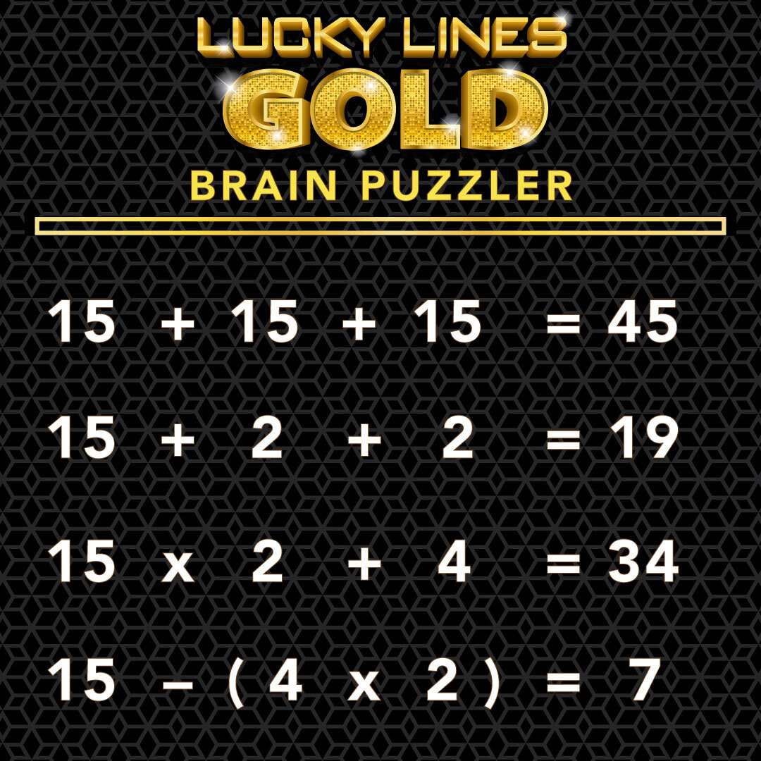 Lucky Lines Gold Brain Puzzler Answer