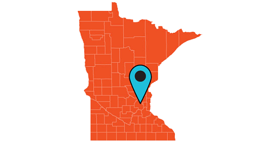 New Hope Minnesota Map Pin