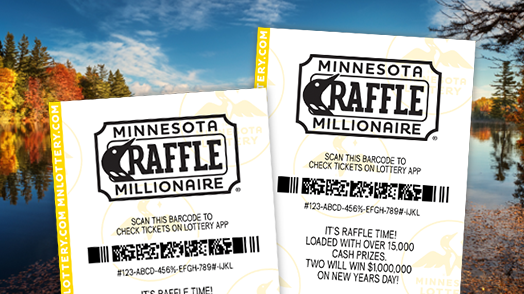 2026 Raffle Tickets with Lake Background