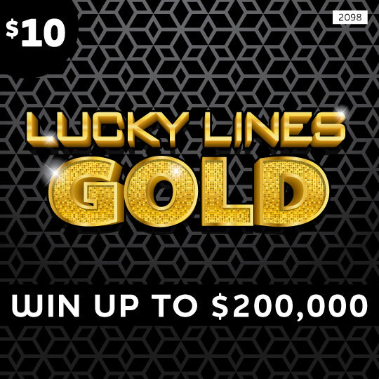Lucky Lines Gold scratch ticket preview