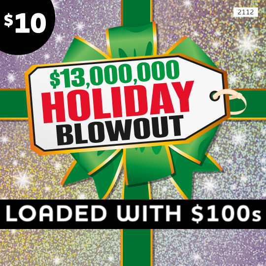 $13,000,000 Holiday Blowout Scratch Ticket Preview