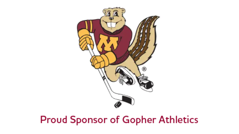 University of Minnesota Proud Sponsor of Gopher Athletics Hockey Logo