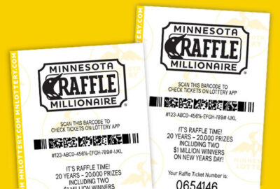 Raffle Ticket Fan Yellow BKG